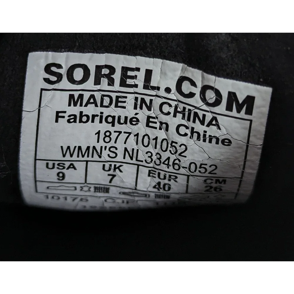 Womens Sorel Joan Of Arctic Wedge II Gray Chelsea Boots NL3346-052 Size 9